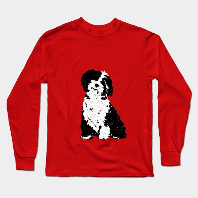 Happy Pup Long Sleeve T-Shirt by Dragonfairy